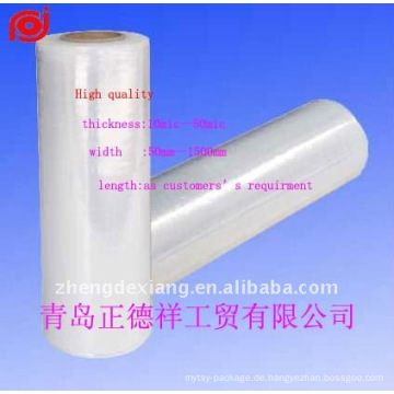 LLDPE-Stretchfolie verwenden / Frischhaltefolie industrielle Verpackungsfolie